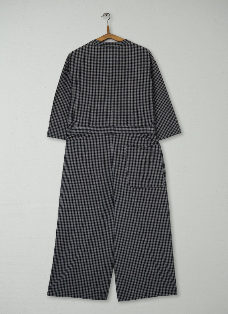 Reworn Check Cotton Jumpsuit Size M (1170) | Multi