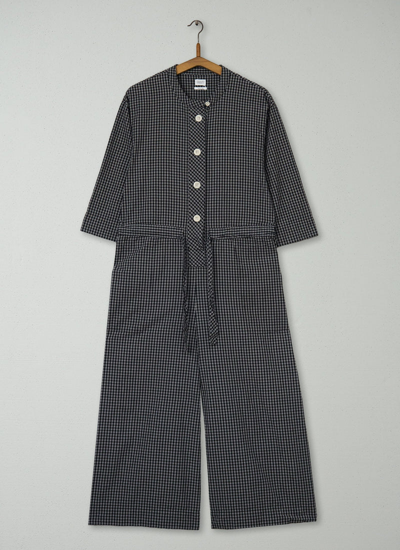 Reworn Check Cotton Jumpsuit Size M (1170) | Multi