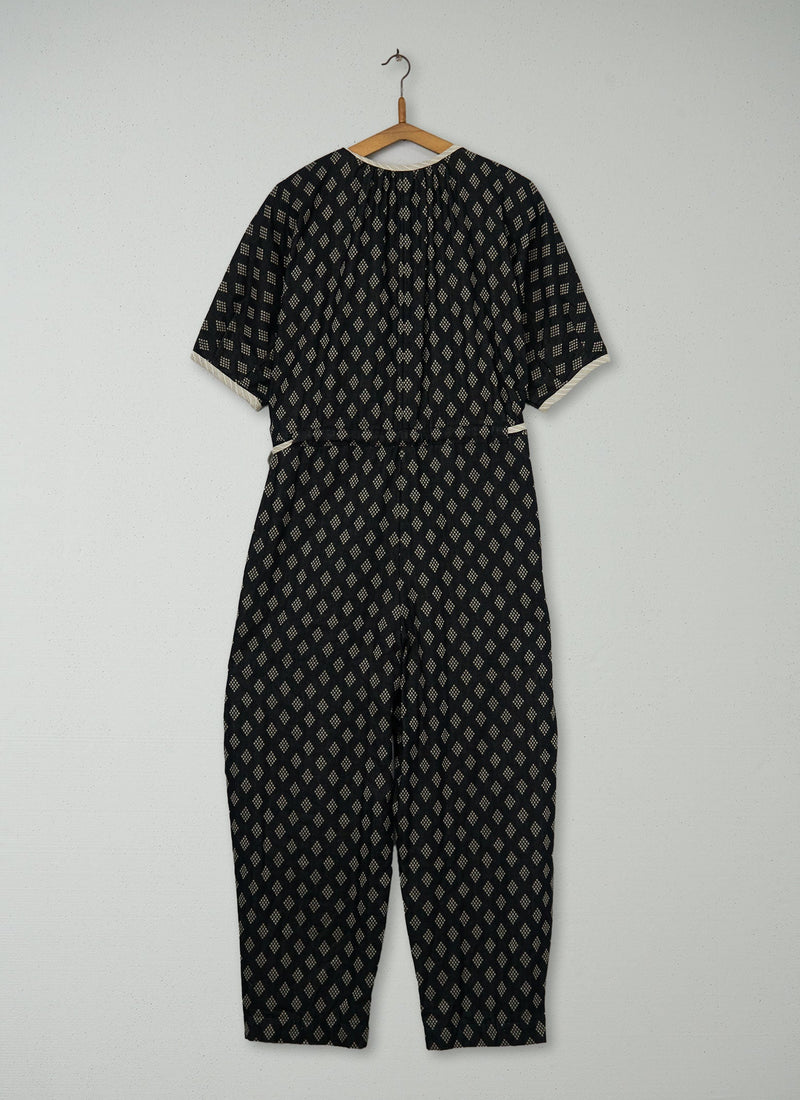 Reworn Diamond Stripe Jumpsuit Size S (1031) | Multi