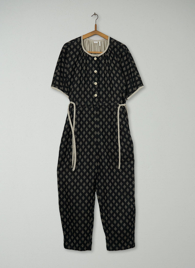 Reworn Diamond Stripe Jumpsuit Size S (1031) | Multi