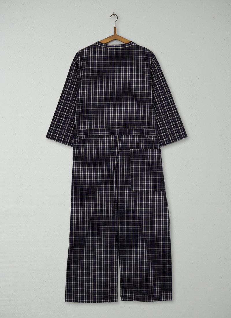 Reworn Check Cotton Jumpsuit Size XXS (1519) | Multi