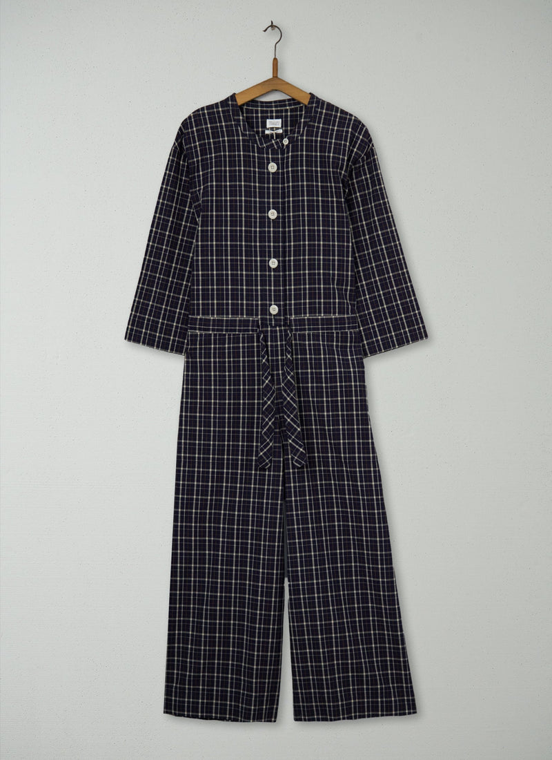 Reworn Check Cotton Jumpsuit Size XXS (1519) | Multi