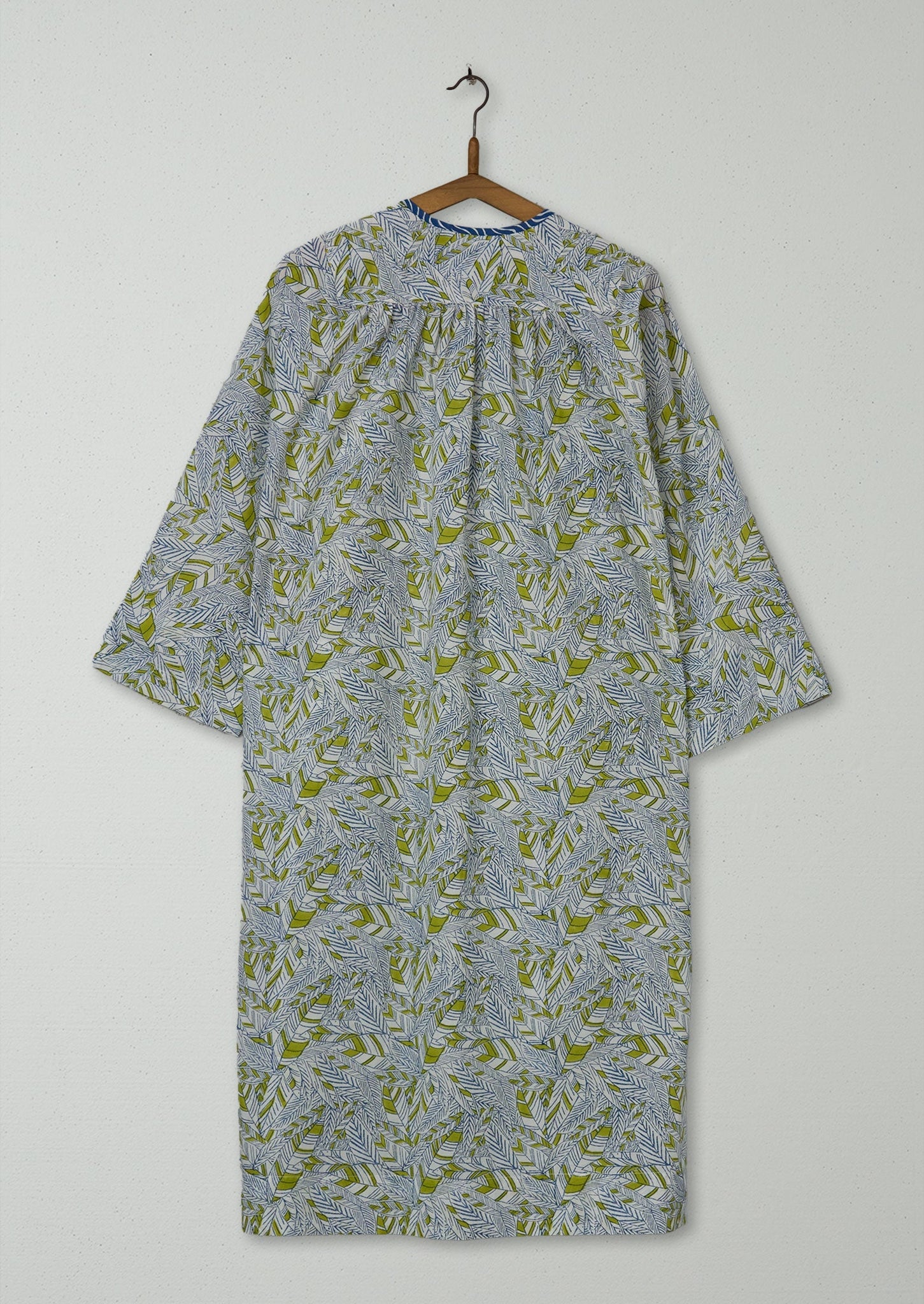Reworn Block Print Kaftan Dress Size XXSXS (1113) | Multi