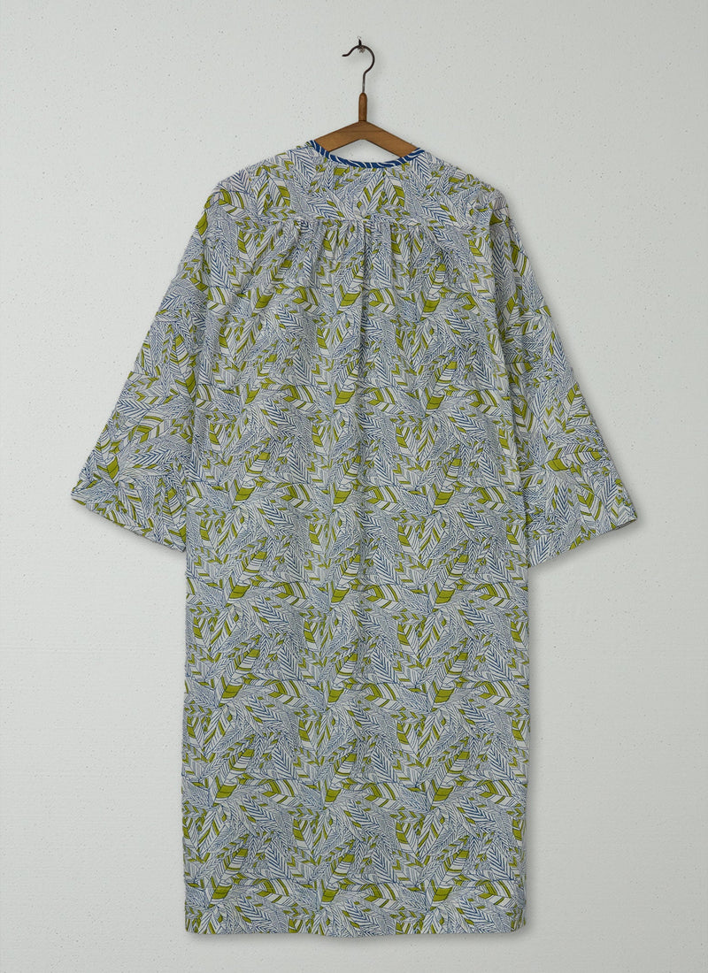 Reworn Block Print Kaftan Dress Size XXSXS (1892) | Multi
