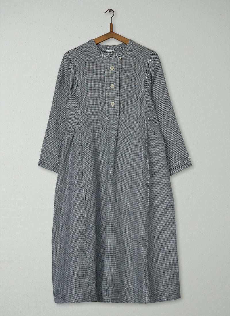 Reworn Linen Shirt Dress Size L (1702) | Multi