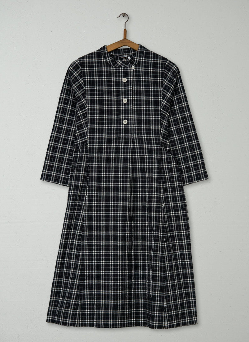 Reworn Check Cotton Cashmere Dress Size XS (1891) | Multi