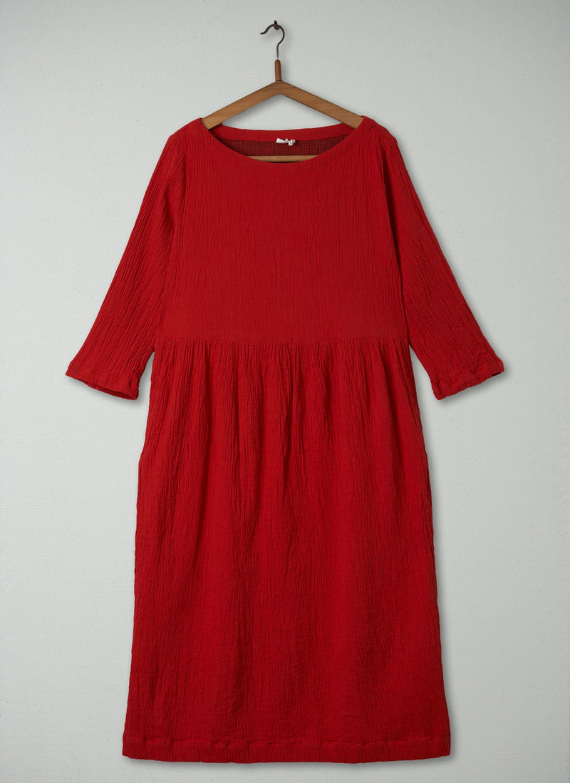 Reworn Crinkle Cotton Dress Size XL (381) | Poppy