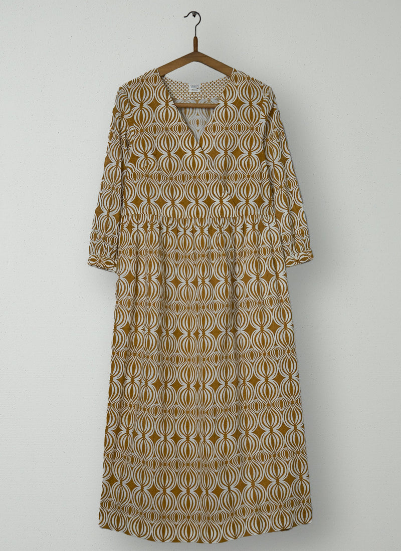 Reworn Seed Pod Print Dress Size S (1600) | Gorse