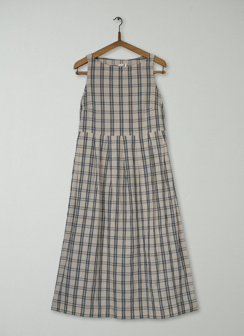 Reworn Check Cotton Dress Size XS (1708) | Multi