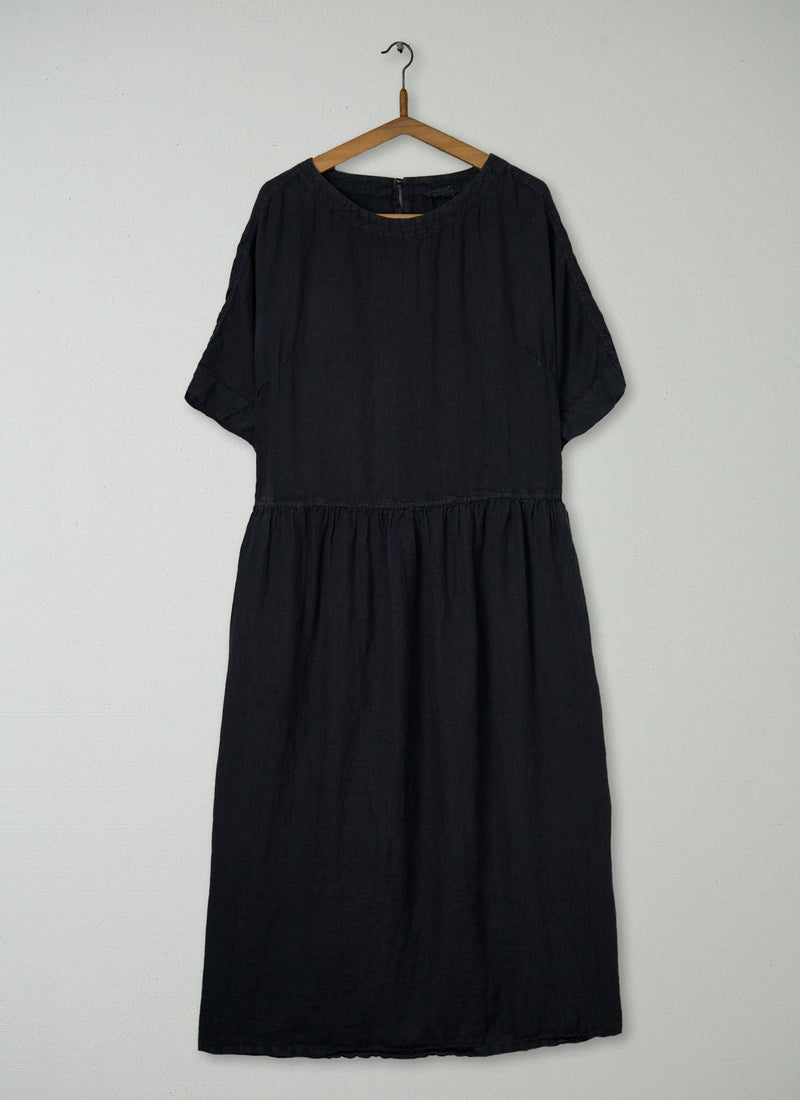 Reworn Linen Dress Size L (1663) | Black Pepper