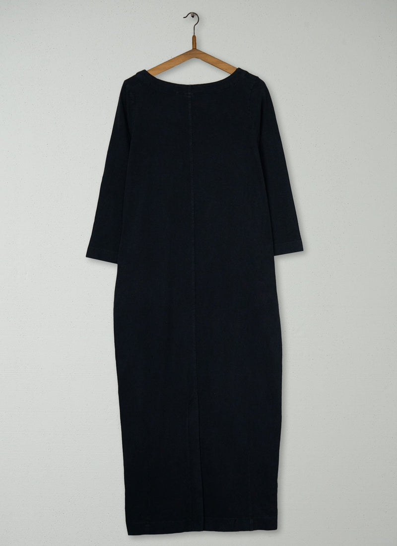 Reworn Cotton Jersey Dress Size M (1779) | Washed Black