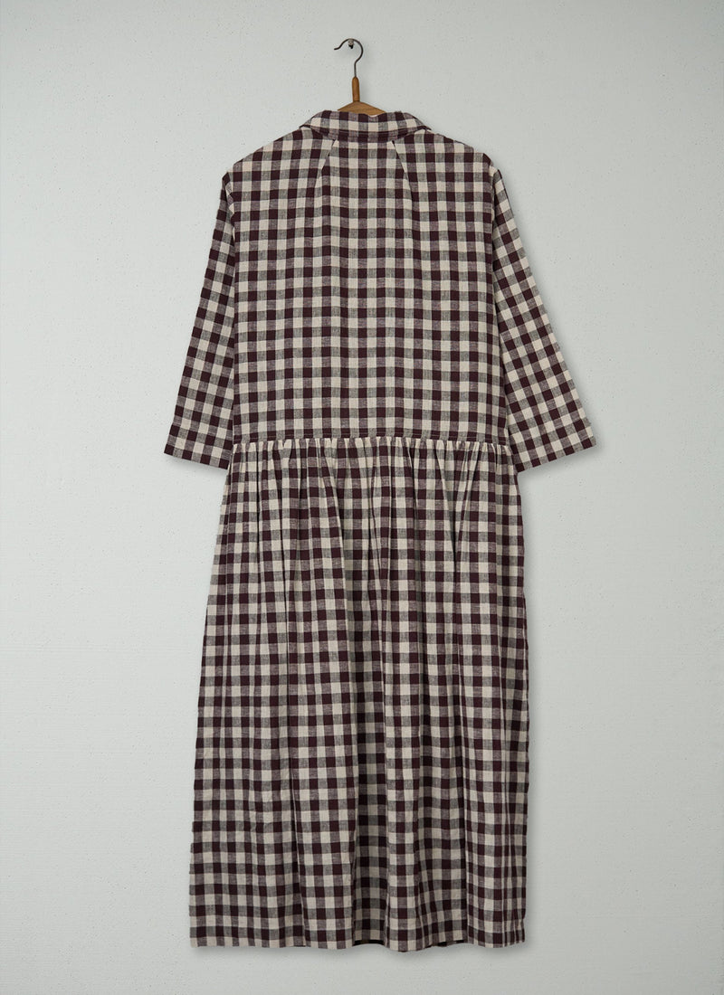 Reworn Linen Cotton Shirt Dress Size XL (2152) | Multi