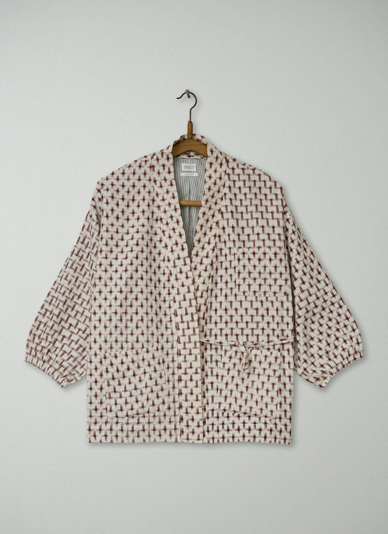 Reworn Ikat Wrap Jacket Size XXSXS (176) | Multi
