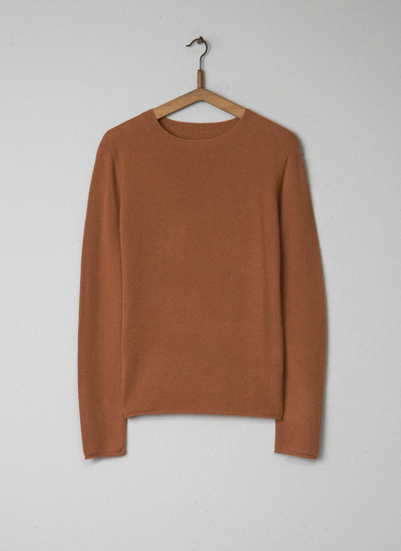 Reworn Wool Cashmere Neat Sweater Size M (007) | Toffee