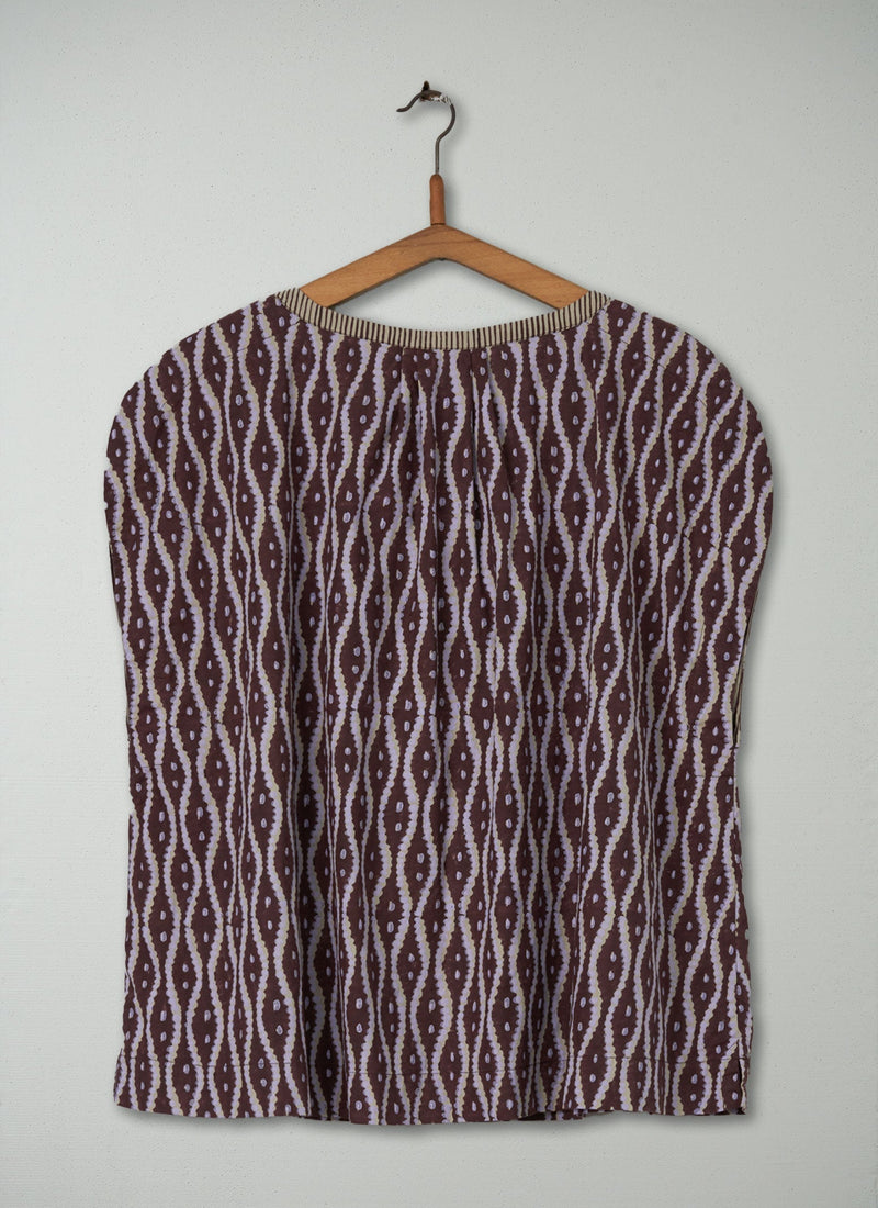 Reworn Block Print Top Size L (241) | Multi