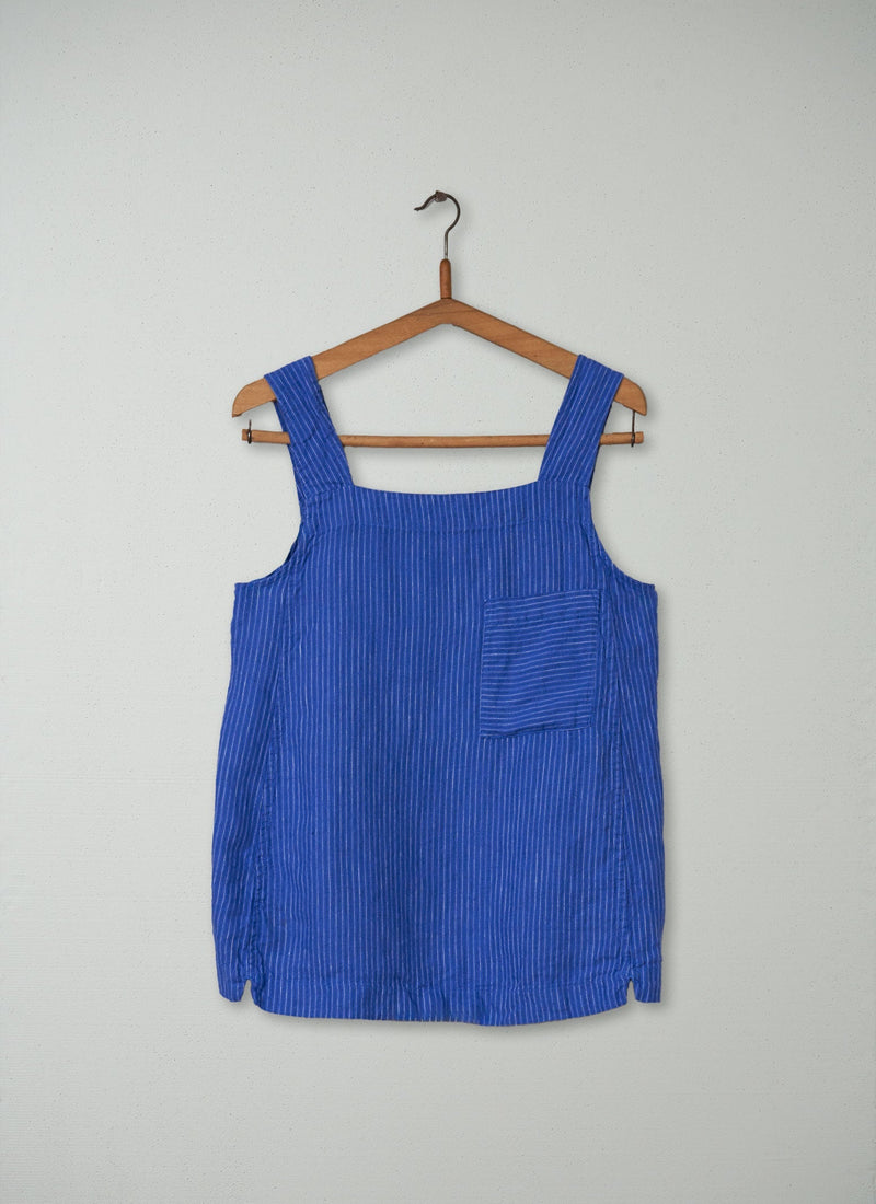 Reworn Patch Pocket Tank Top Size M (134) | Cornflower Blue