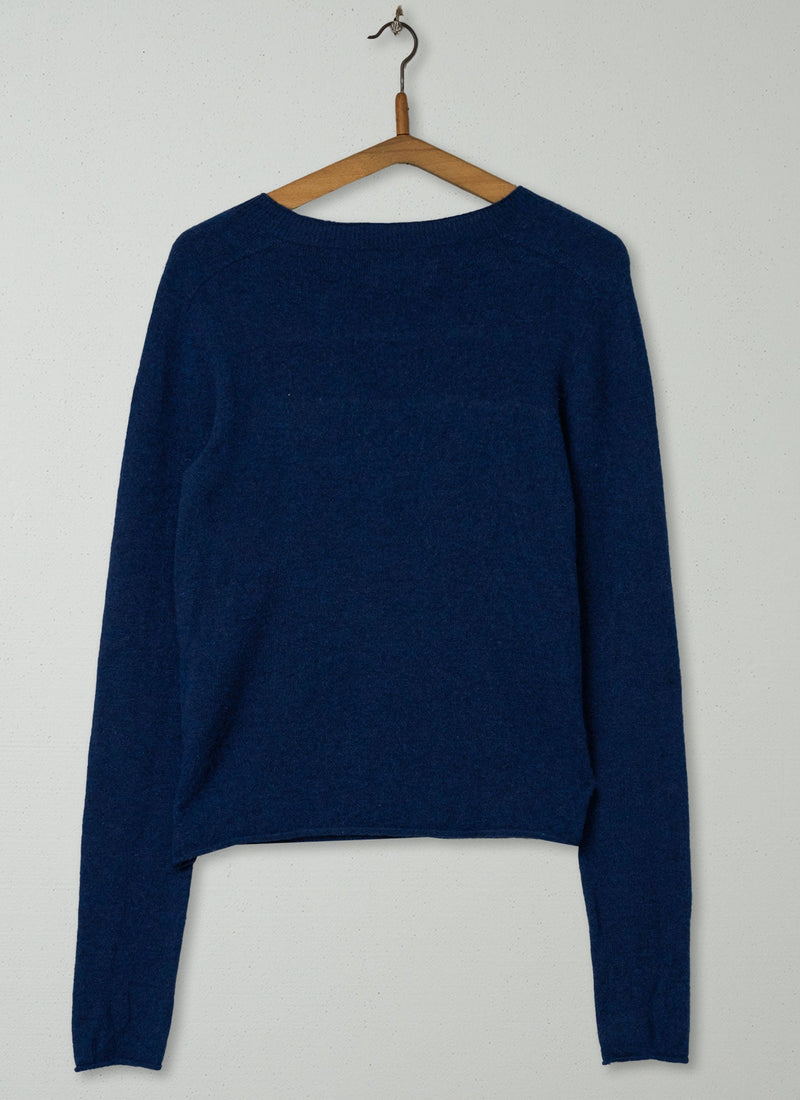 Reworn Wool Cashmere Neat Sweater Size XS (508) | Midnight