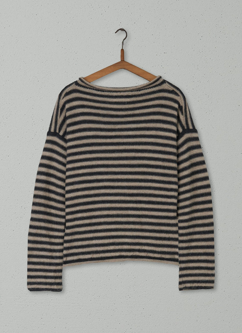 Reworn Stripe Alpaca Wool Sweater Size S (460) | Multi