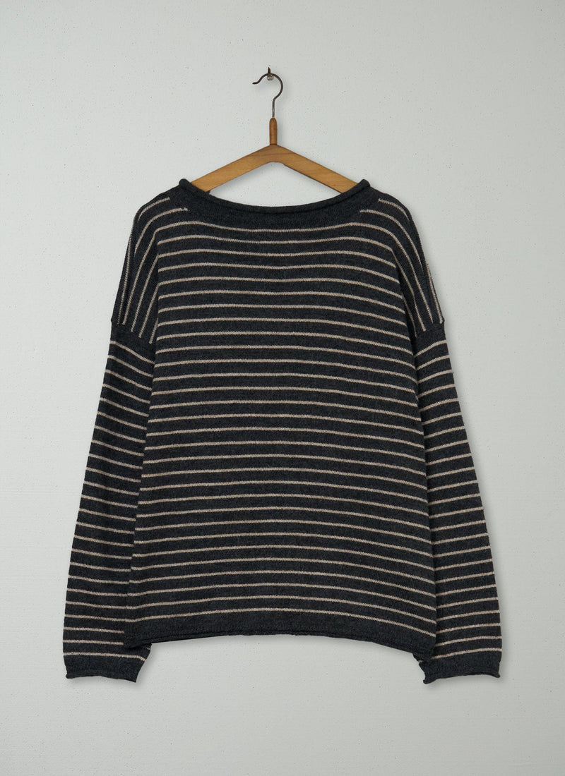 Reworn Stripe Alpaca Wool Sweater Size LXL (382) | Multi