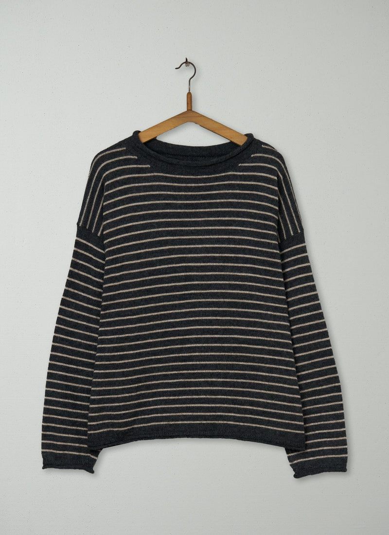 Reworn Stripe Alpaca Wool Sweater Size LXL (382) | Multi