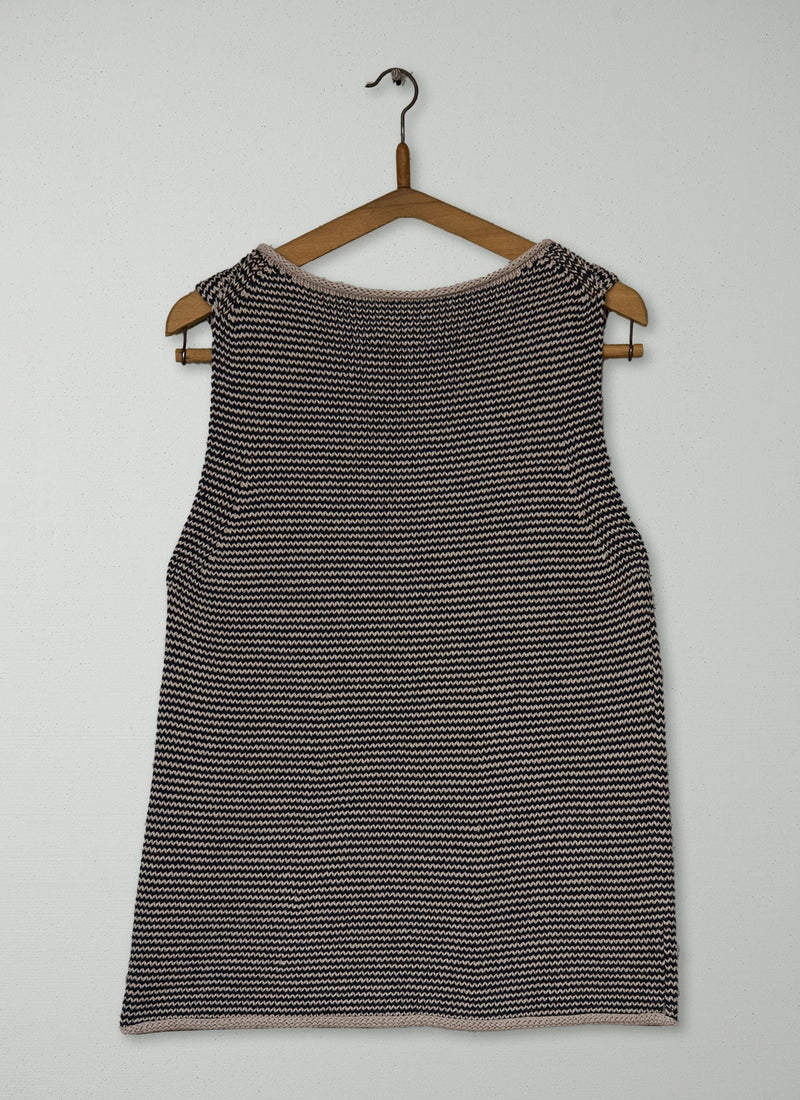 Reworn Stripe Linen Cotton Tank Size XS (665) | Multi
