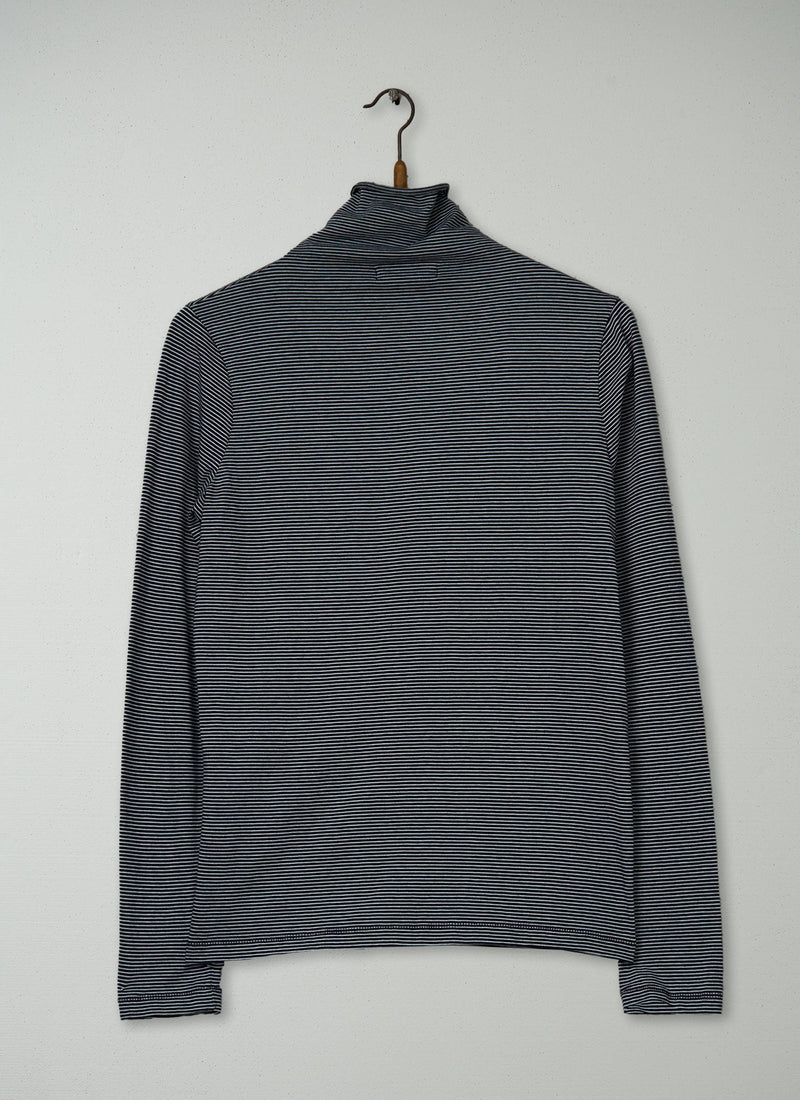 Reworn Cotton High Neck Tee Size S (115) | Multi