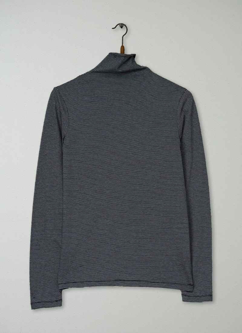 Reworn Cotton High Neck Tee Size S (115) | Multi
