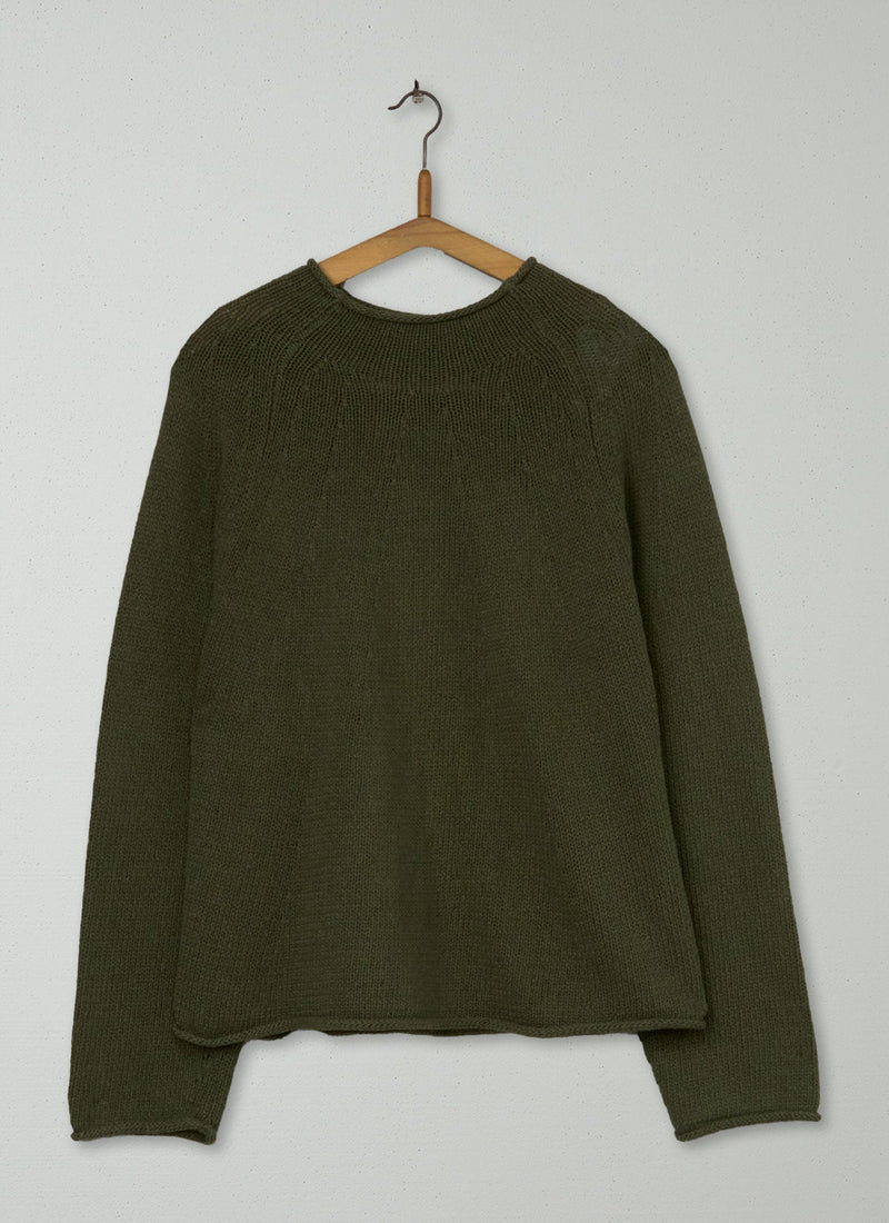 Reworn Linen Cotton Sweater Size SM (554) | Montella