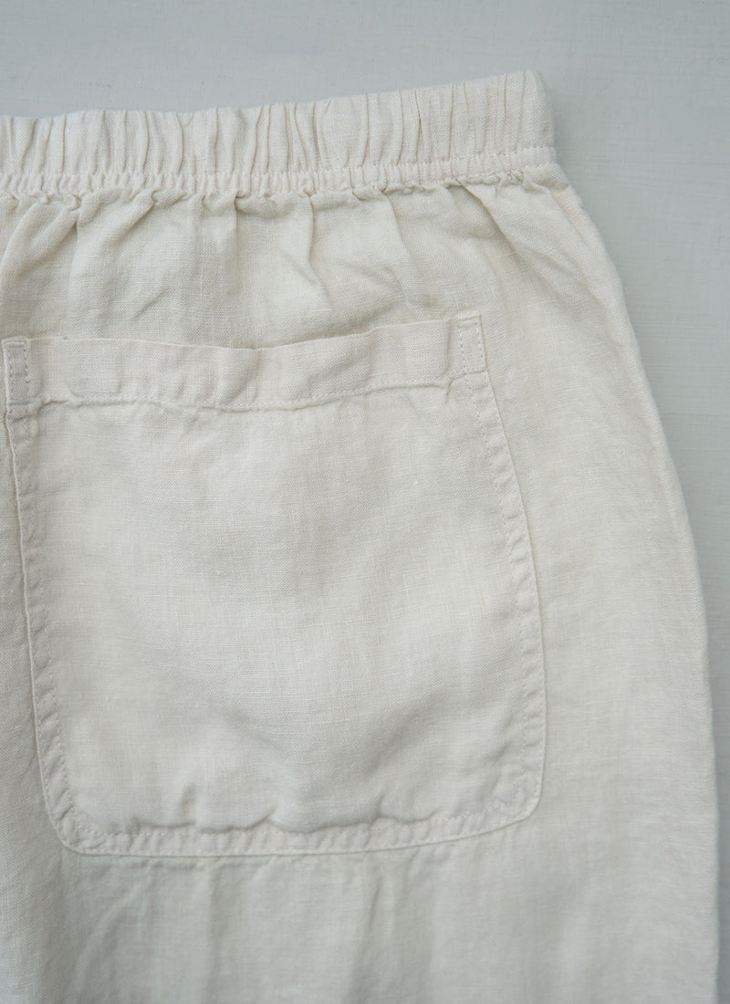Reworn Linen Trousers Size M (1256) | Oat