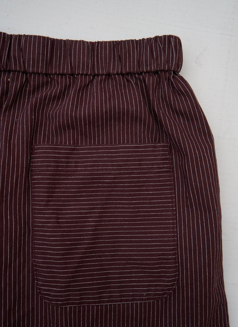 Reworn Stripe Cotton Trousers Size S (1451) | Multi