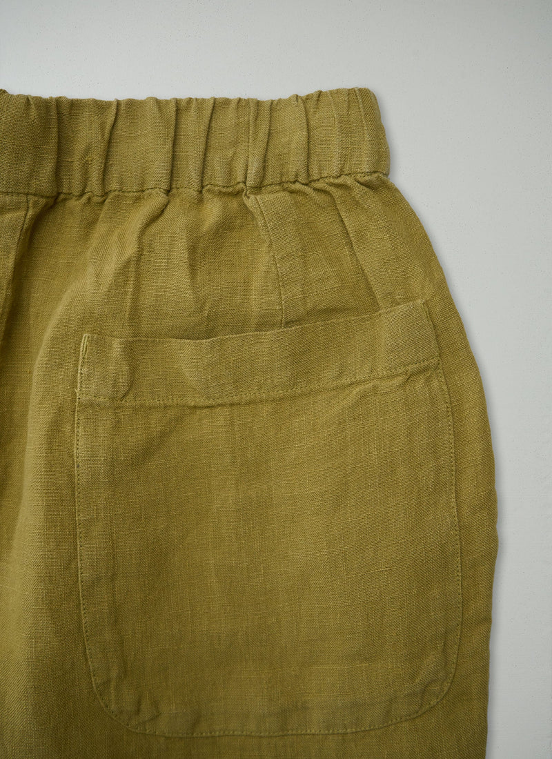 Reworn Linen Balloon Trousers Size XXS (1693) | Fenugreek