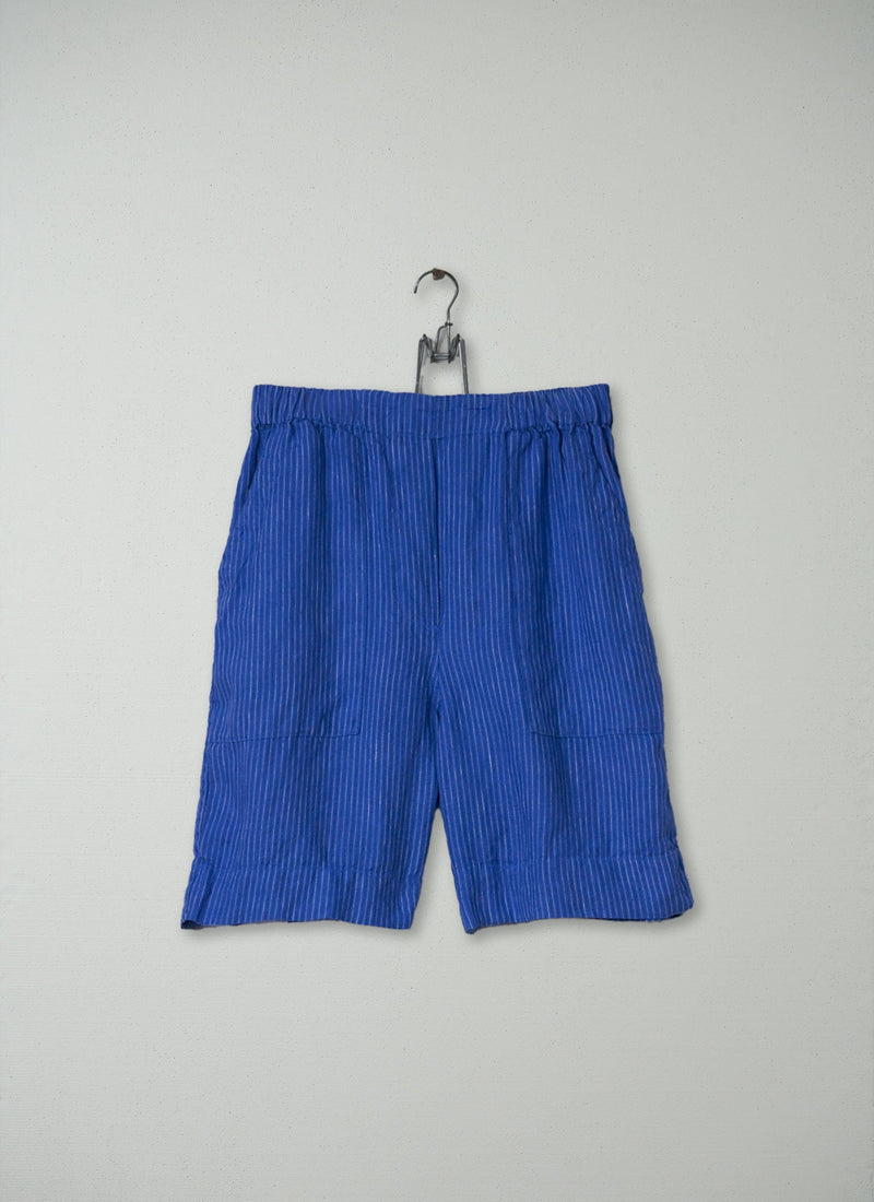 Reworn Patch Pocket Shorts Size S (155) | Cornflower Blue