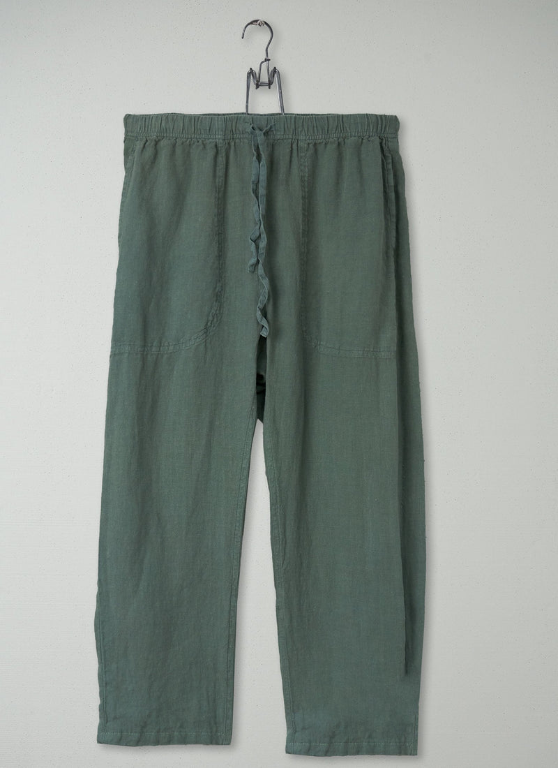 Reworn Linen Trousers Size S (279) | Sage