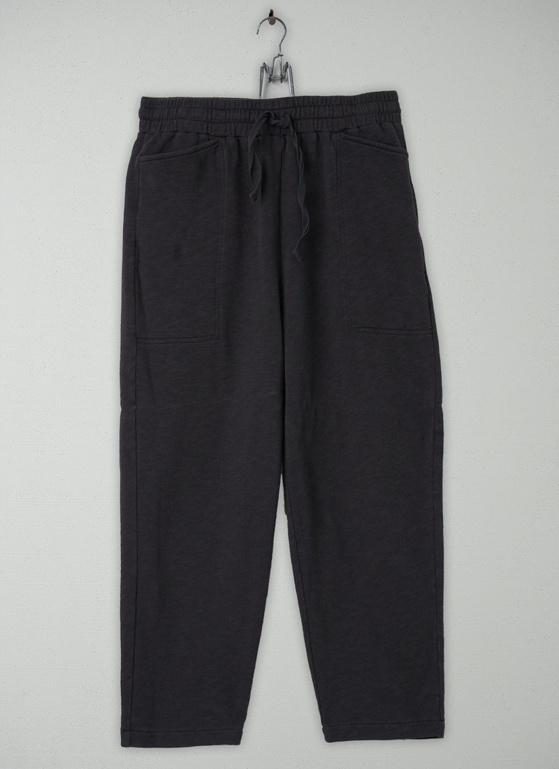 Reworn Loop Back Jersey Trousers Size M (240) | Charcoal