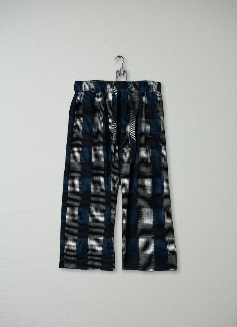 Reworn Ikat Culottes Size M (147) | Midnight Blue