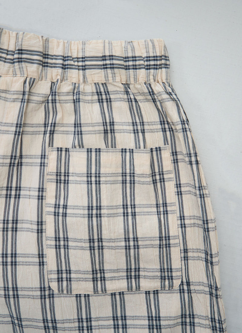 Reworn Check Cotton Culottes Size S (1316) | Multi