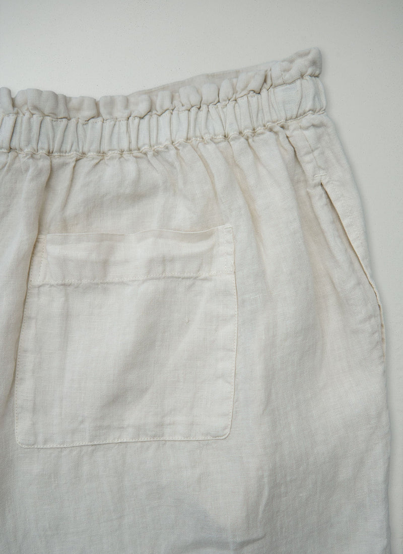 Reworn Linen Trousers Size M (1401) | Oat