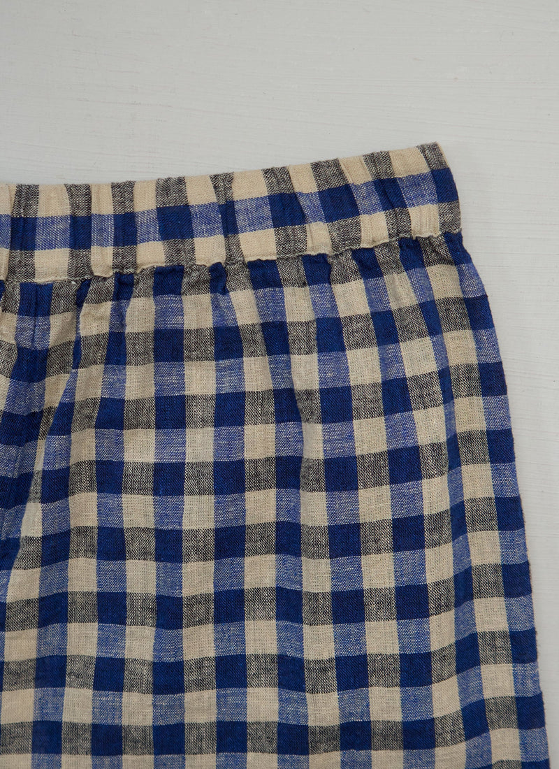 Reworn Cotton Linen Trousers Size M (1051) | Multi