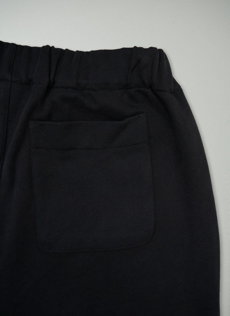 Reworn Loopback Jersey Trousers Size L (1555) | Black Pepper