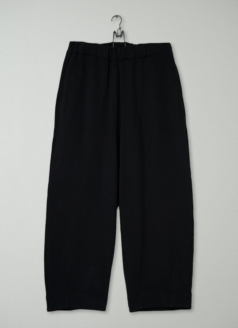 Reworn Jersey Barrel Leg Trousers Size XL (011) | Charcoal