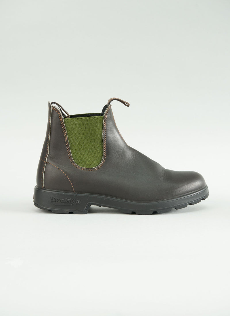 Reworn Mens Blundstone Boots Size 9 (005) | Brown/Olive