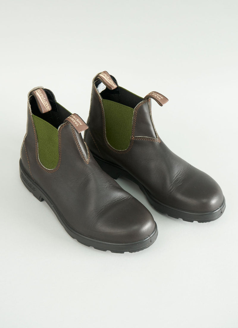 Reworn Mens Blundstone Boots Size 9 (005) | Brown/Olive
