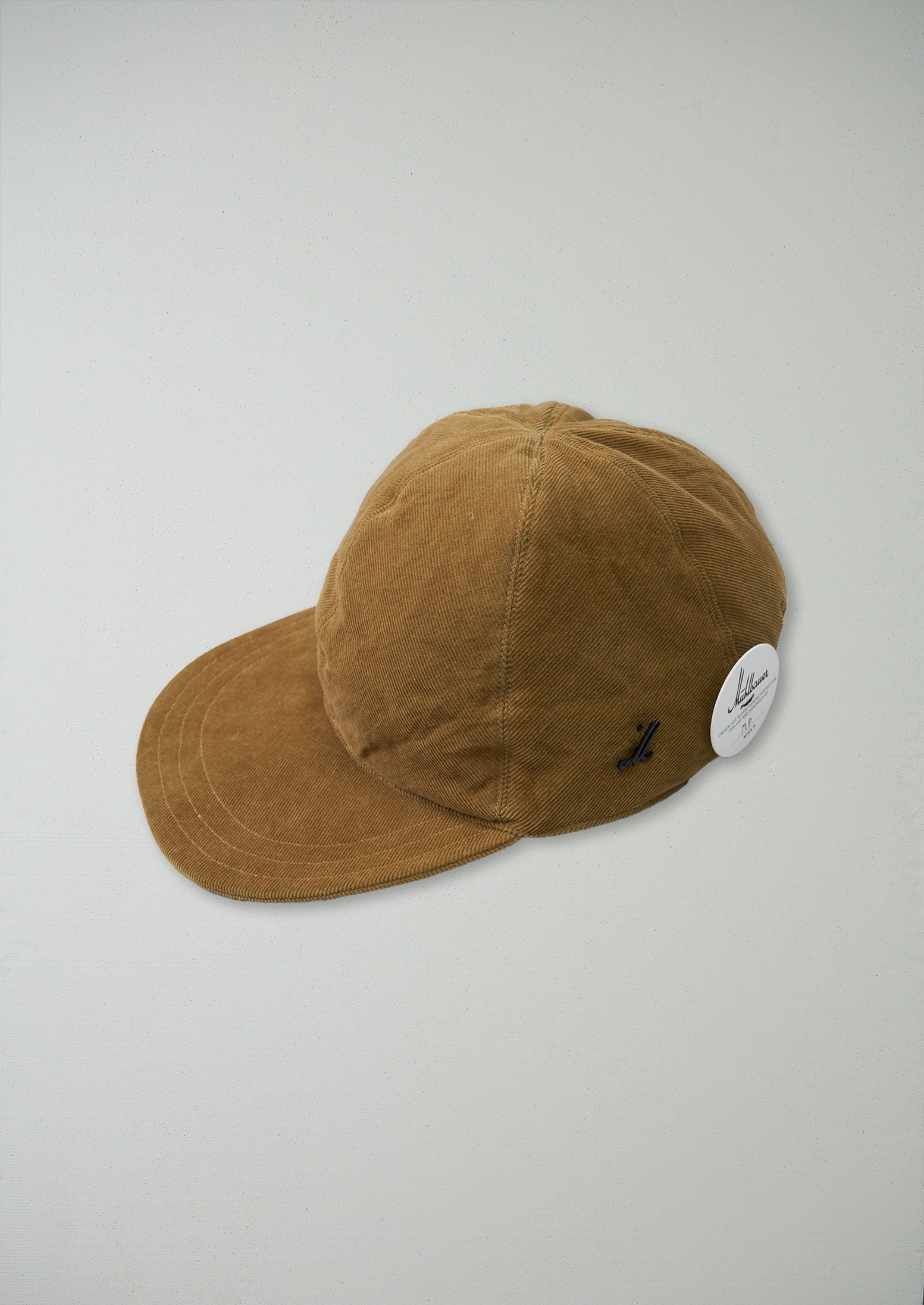 Reworn Needlecord Cap One Size (001) | Ochre