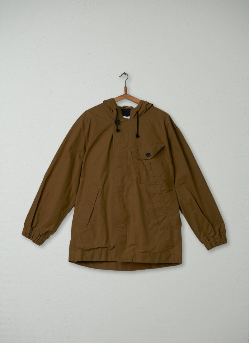 Reworn Mens Waxed Cotton Anorak Size M (008) | Breen