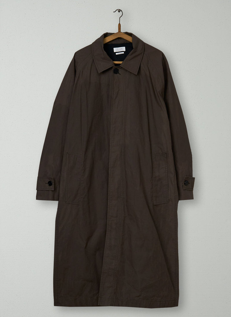 Reworn Waxed Cotton Trench Coat Size XL (033) | Rye