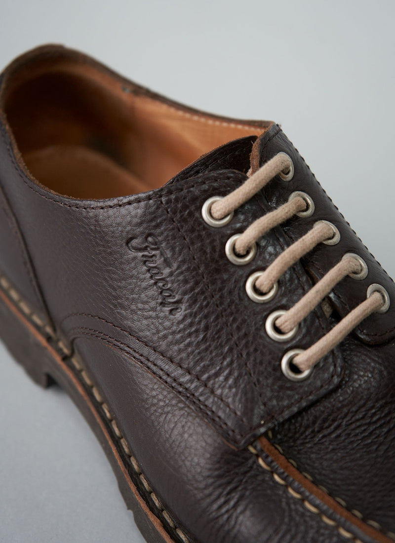 Reworn Mens Fracap Shoes Size 42 (005) | Dark Brown
