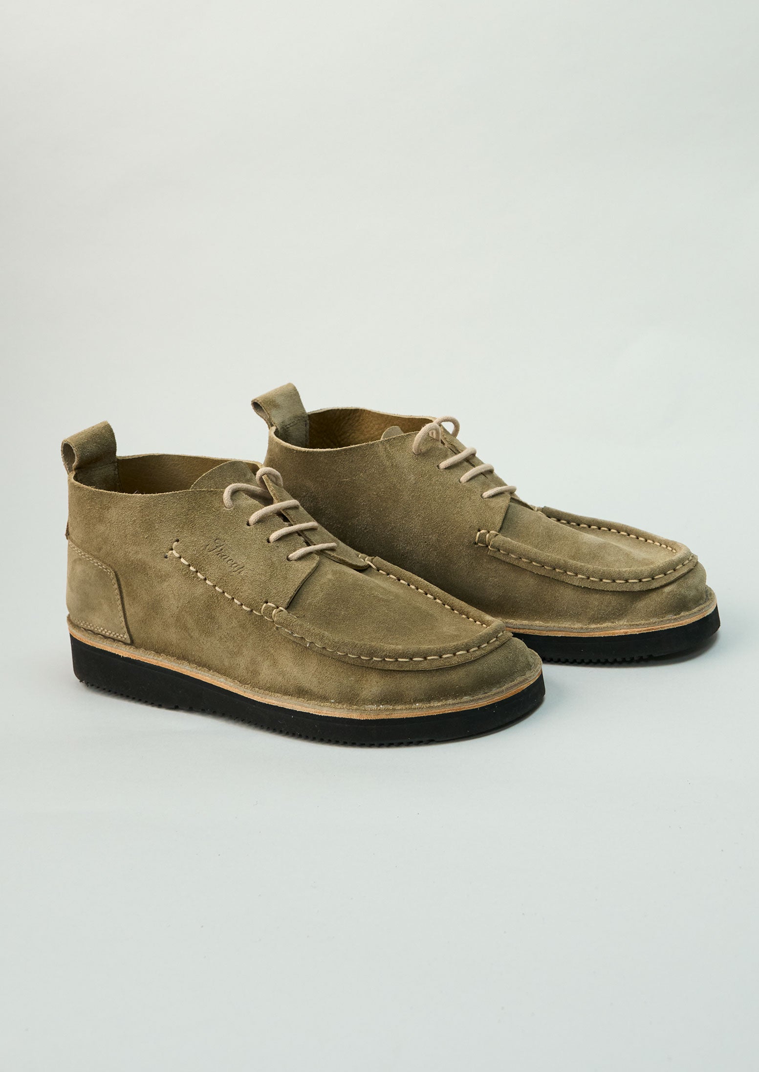 Reworn Fracap Mens Suede Shoes Size 42 (010) | Grey