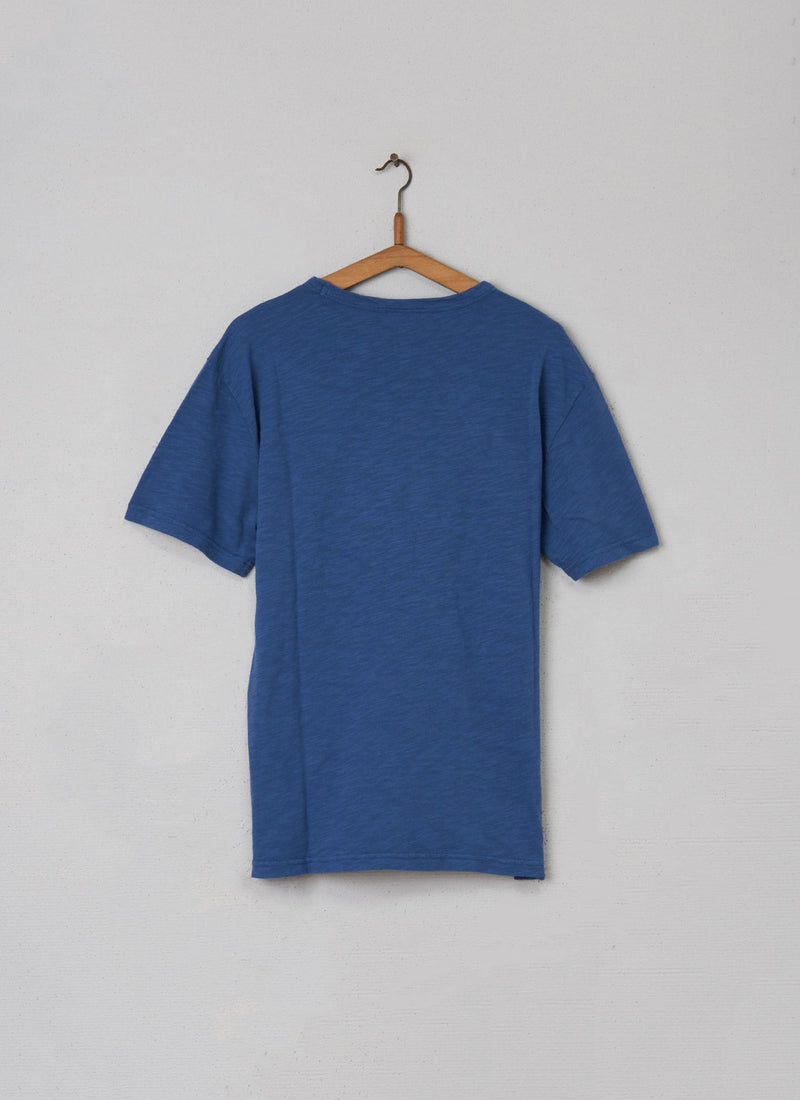 Reworn Mens Short Sleeve Tee Size L (001) | Indigo