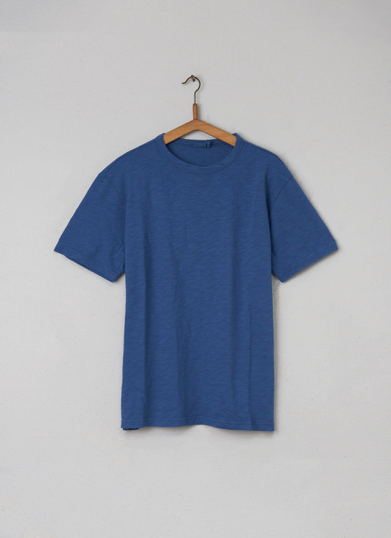Reworn Mens Short Sleeve Tee Size L (001) | Indigo
