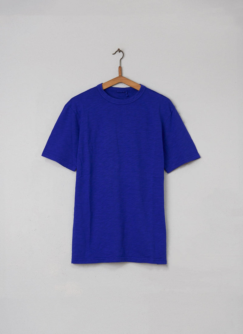 Reworn Mens Short Sleeve Tee Size S (002) | Cobalt